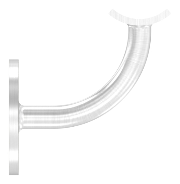 Handlaufhalter V2A fuer Rohr 42-4 mm- Ronde Ø 60 mm- Wandabstand 68 mm- verschweisst-11-2030.4