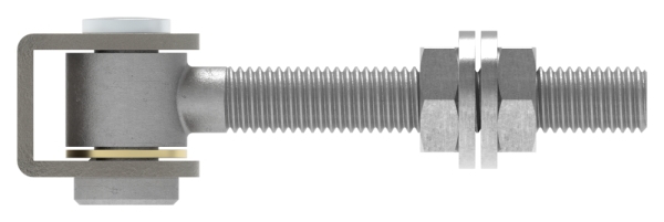 Charnière M12 | réglable | acier (brut) S235JR