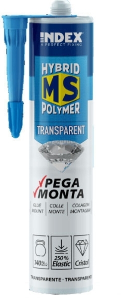Hybridkleber MS Polymer 290 ml transparent Haftkraft 140 kg-10 cm²-88-11KL140.T