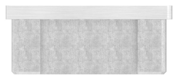 Bouchon enfichable, pour tube 60 x 20 x 2.0mm, V4A