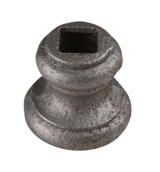 Zierhuelse - Masse- 45x44 mm - Lochung- 12-5x12-5 mm - Stahl S235JR- roh-30-3605.8