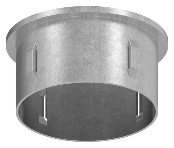 Bouchon en acier plat | avec M8 | pour tube rond Ø 60.3x2.5-2.9 mm | acier S235JR, brut