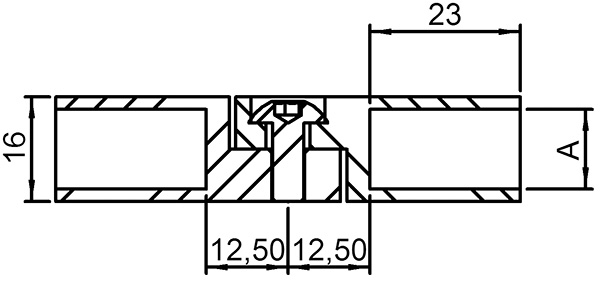 Connecteur | Joint avec trou 12,2 mm x 12,2 mm