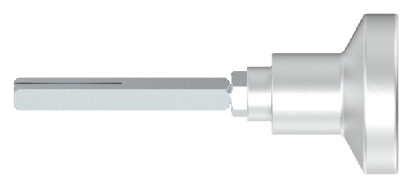 Alu-Tuerknopf drehbar Ø 60 mm-12-3022.6