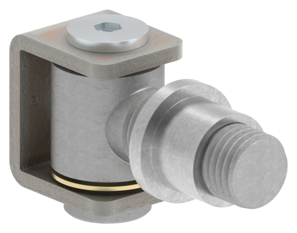 Charnière de portail M24 | réglable | soudable | acier (brut) S235JR