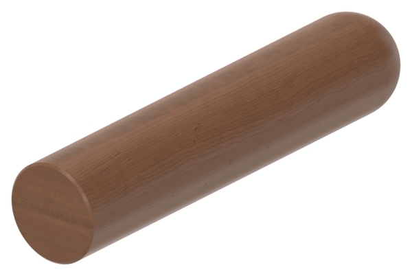 Holzhandlauf Mahagoni Ø 42mm- Laenge 200mm- lackiert-88-11HHM.MAH42