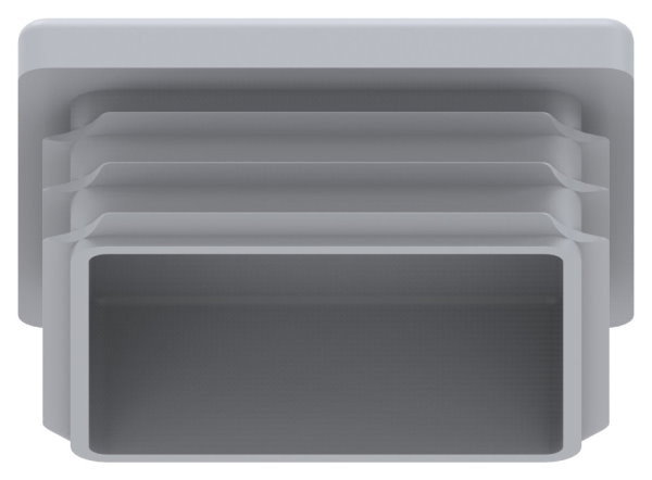 Capuchon plastique pour tube carré 50x50mm