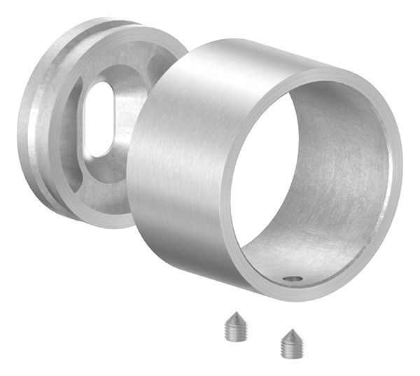 Raccordement mural V2A pour tube rond Ø 42,4 mm