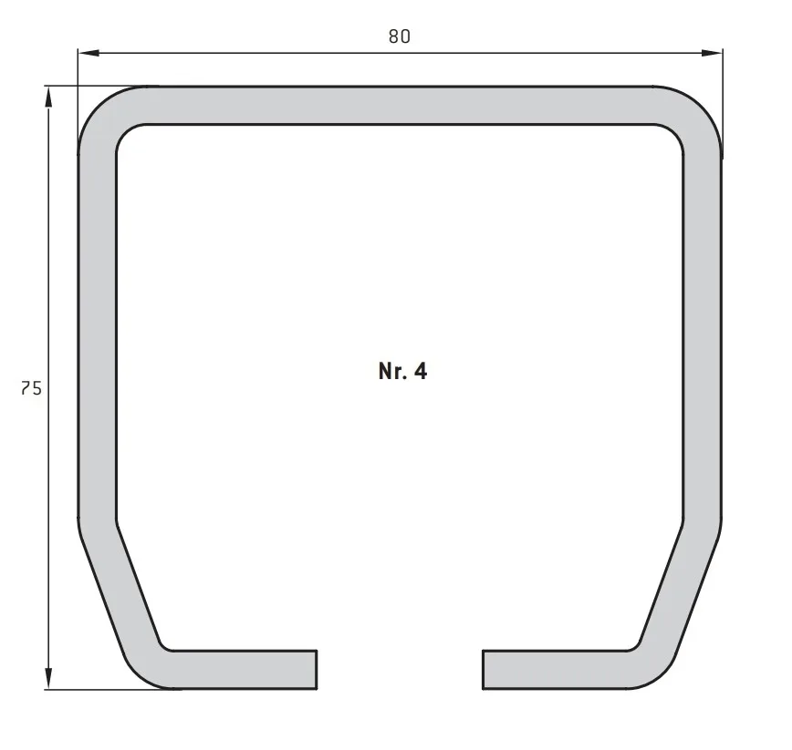 Ferrure pour portail coulissant 4 | Poids par vantail jusqu'à 1 200 kg