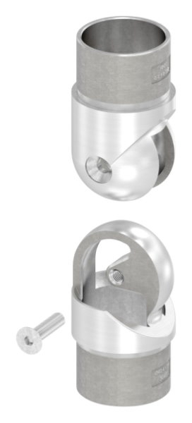 Pièce d'articulation creuse pour câble, pour tube 42,4 x 2,0mm