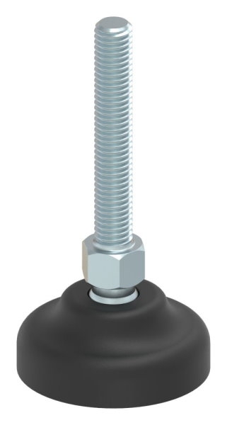 Schwerlast-Maschinenfuss M8x50 Fuss-Ø 40 mm mit Kugelgelenk-88-11192-M850.40