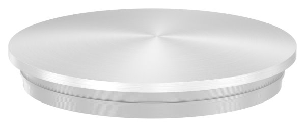 Bouchon légèrement bombé V2A matériau plein Ø 42,4x2,0 mm - avec nez Bouchon légèrement bombé V2A matériau plein Ø 42,4x2,0 mm - avec nez