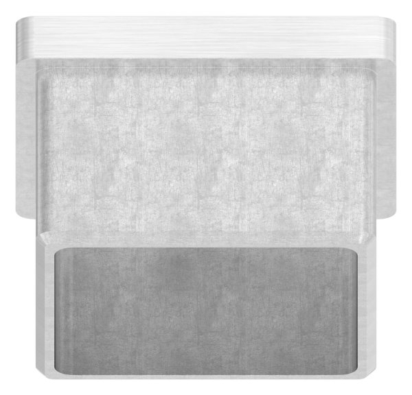 Bouchon V2A avec M8 pour collage pour tube 40x40x2,0 mm