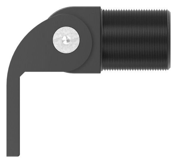 Charnière de porte 180° sans fonction de fermeture automatique vissable
