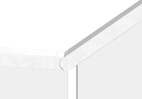 flex- Verbinder- Nutrohr 40x40mm- aufwaerts 25-55°-88-1160340.V4A