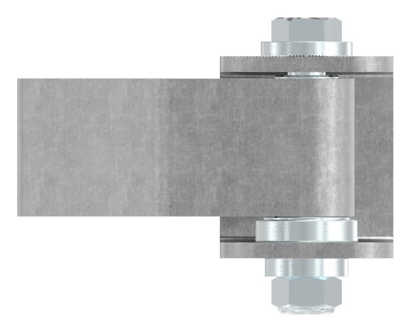 Charnière de portail | réglable | à souder sur (petit) | acier (brut) S235JR