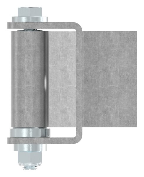 Charnière de portail | réglable | à souder sur (grande) | acier (brut) S235JR