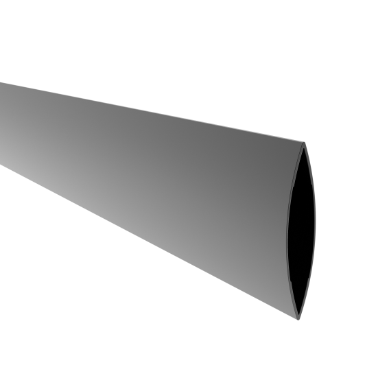 Ovale Zaunlamelle Aluminium 20x100x6000 mm Anthrazit RAL7016-89.FGO20X1006000R7016