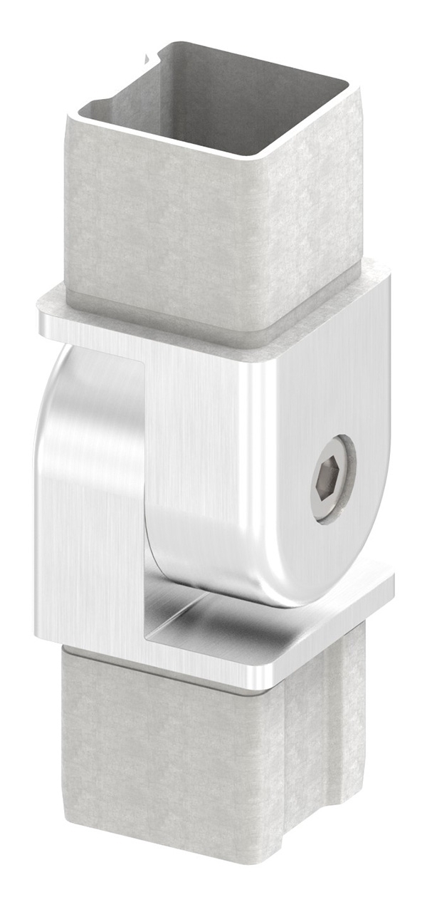 Verbindungsgelenk V4A fuer Rohr 40x40x3 mm steckbar-88-1110114040.3