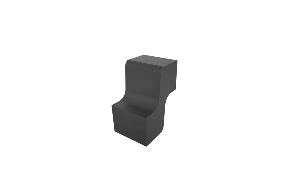 Lamellen-Distanzelement ABS Kunststoff 25 x 20 mm fuer Lamellen 8 x 120 mm Anthrazit RAL 7016-89-11A192545R7016-A.4
