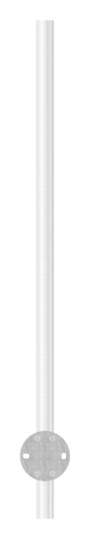 Gelaenderpfosten seitliche Montage fuer 4 Querstabhalter M6 Laenge- 1190 mm V2A-14-0020.4