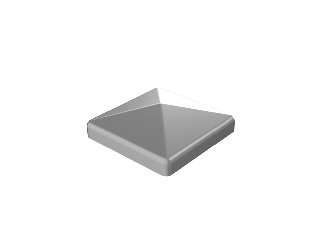 Capuchon de poteau pour tube carré : 40x40 mm | V2A