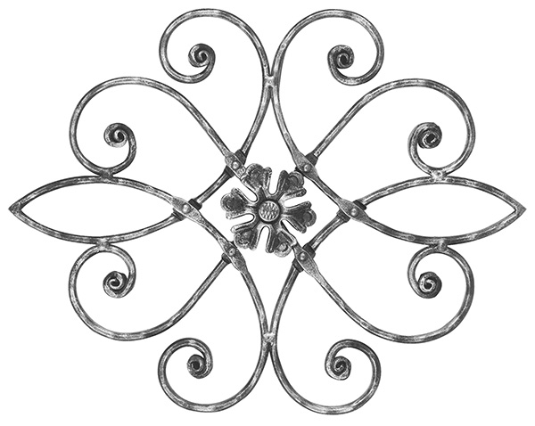 Maître baroque | Dimensions : 390x465 mm | Matériau : 16x8 mm | Acier S235JR, brut