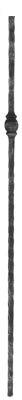 barre intermédiaire | longueur : 900 mm | matériau : 13x13 mm | martelé | acier S235JR, brut