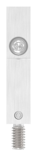 Axe d'articulation de 14x14mm, longueur : 68mm, V2A