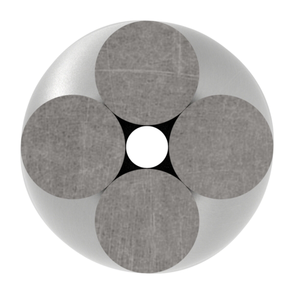 Main courante en bois | Matériau : Ø 19 mm | Longueur : 2700 mm | Acier (brut) S235JR