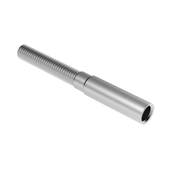 Seilhalter Edelstahl V4A fuer 3-5 mm Seil Linksgewinde-89-11A14L45LEFT-A.4