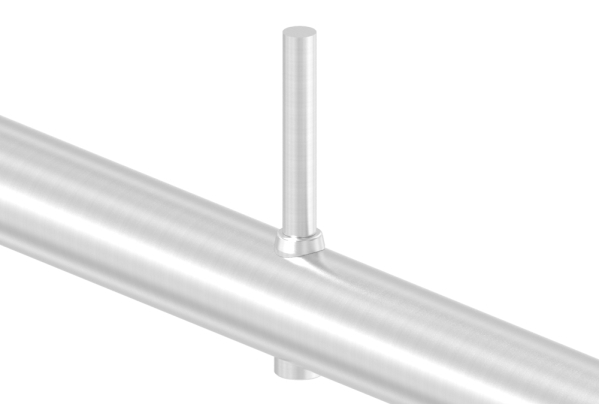 Pièce de compensation pour tube 42.4mm, Ø 18mm, avec fraisage 7mm, V2A