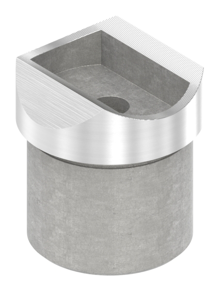 Sellette à coller pour tube rond Ø 33,7x2,0 mm V2A