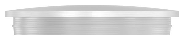 Bouchon légèrement bombé V2A matériau plein Ø 42,4x2,0 mm - avec nez