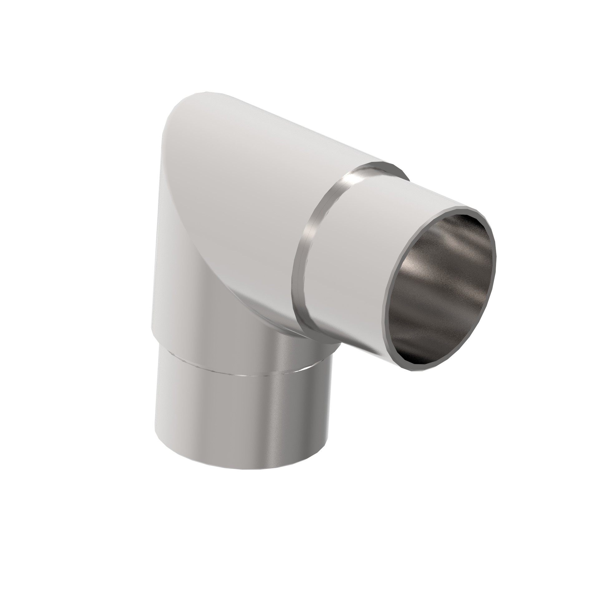 Coude d'angle 90° | pour collage | pour tube rond : Ø 42.4x2 mm | V2A