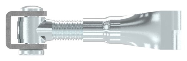 Charnière de portail M20 | réglable | à encastrer | acier (brut) S235JR