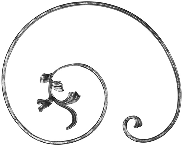 Maître baroque | Dimensions : 315x405 mm | Matériau : 16x8 mm | Acier S235JR, brut