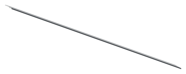 Design-Abdeckung fuer eleganza canopy- L- 2205mm- RAL7016-88-11VDE-AB-2200.7016