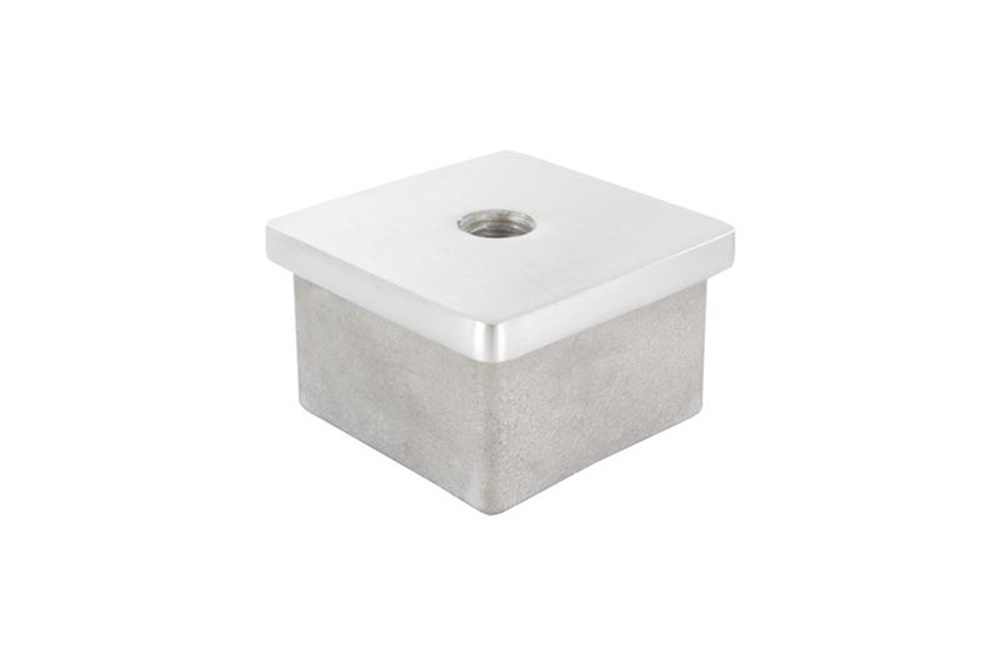Capuchon d'insertion pour le collage | avec filetage : M8 | pour tube : 40x40x3 mm | V2A Capuchon d'insertion pour le collage | avec filetage : M8 | pour tube : 40x40x3 mm | V2A