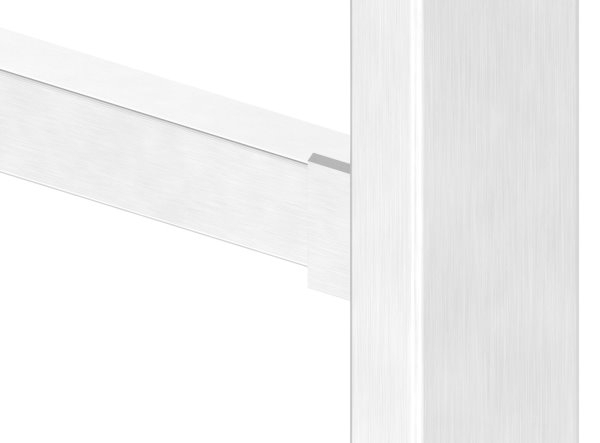 Support mural pour tube carré 30 x 30mm