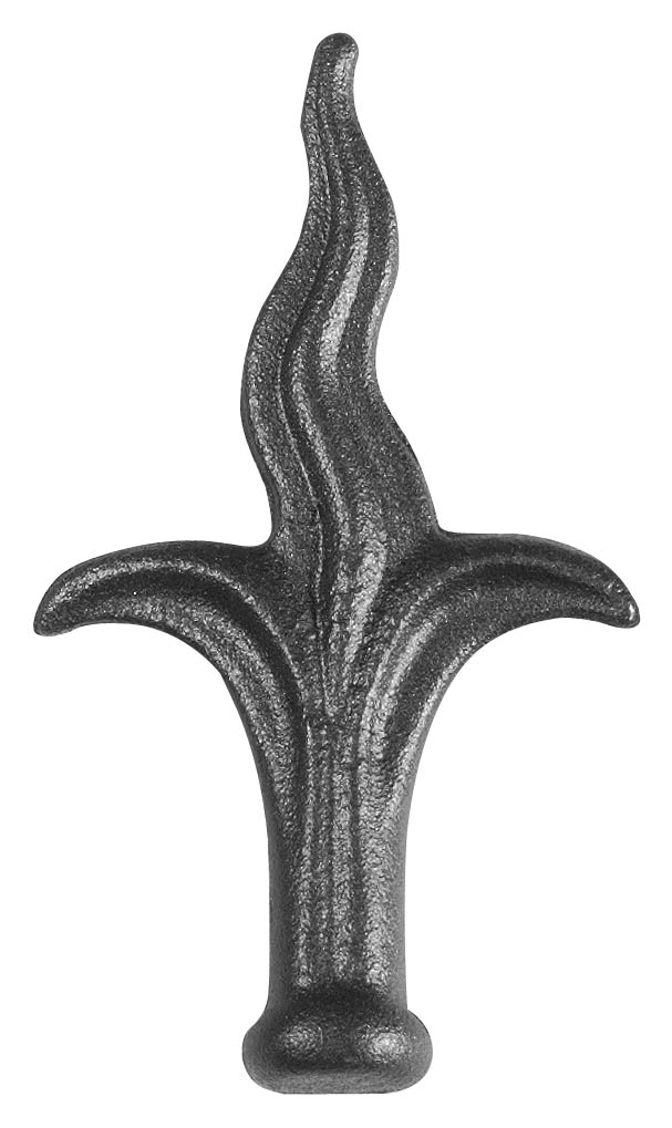 Zaunspitze Stahl geschmiedet Ø 130 mm Zaun- Tor - Gelaender roh-30-2513-A.8