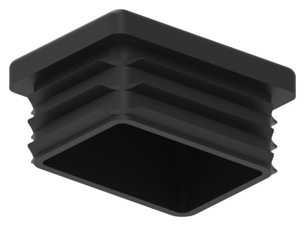 Bouchon en plastique pour tube rectangulaire 40x30mm