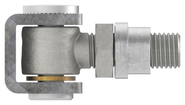 Charnière de portail M16 | réglable | soudable | acier (brut) S235JR