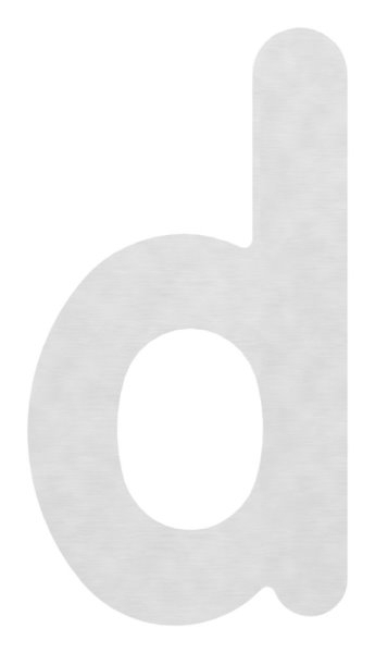 Buchstabe d - gross - Masse- 200 mm x 300 mm - V2A-11-8077.4