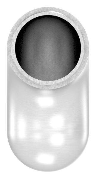 Embout 90° semi-circulaire, pour tube rond Ø 42.4x2.0 mm V2A