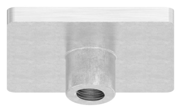 Anschweissplatte Edelstahl V4A 40 x 40 mm mit M8 Gewinde fuer Quadratrohr-11-2417.1