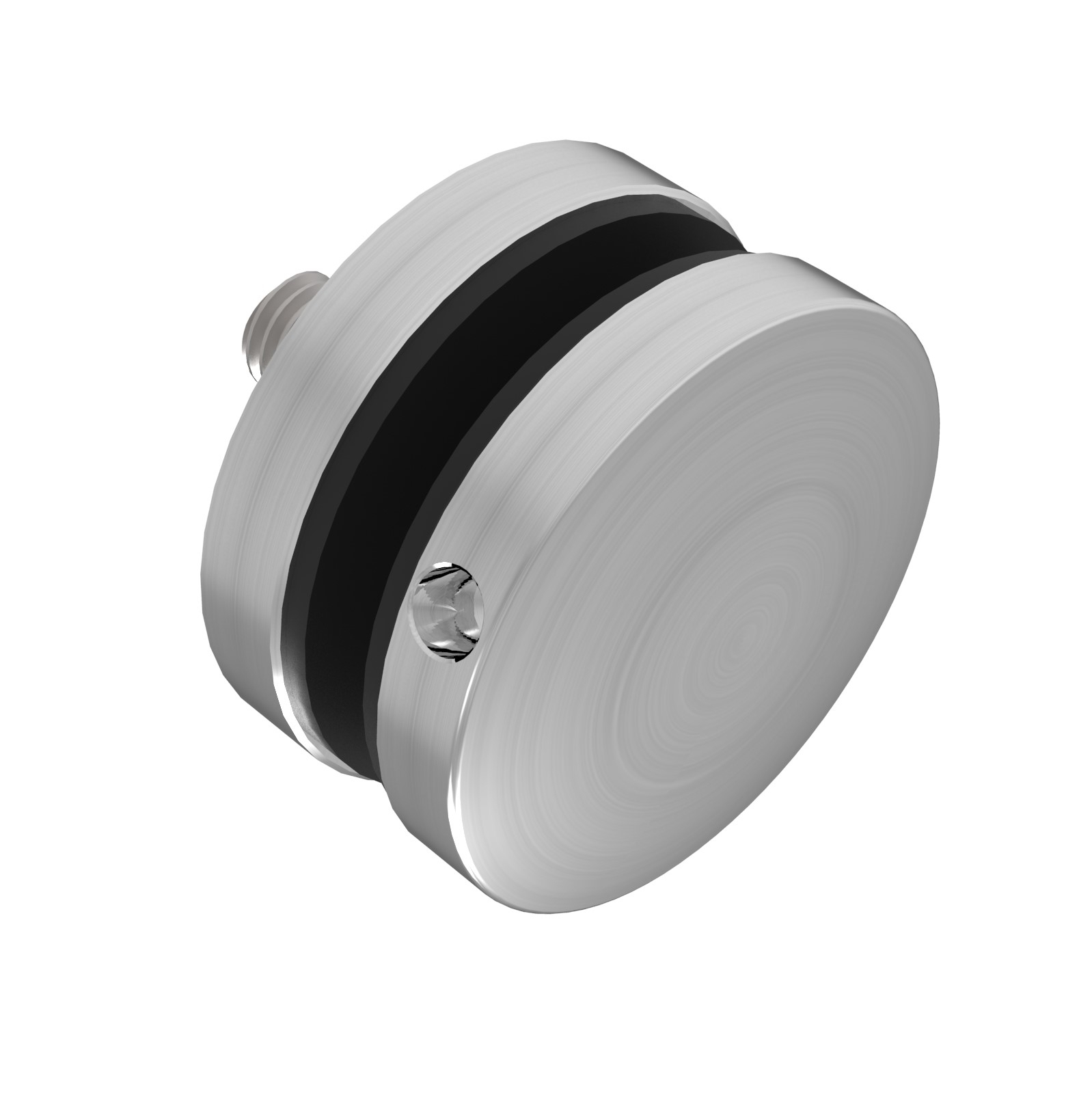 Punkthalter Glas Edelstahl AISI 304 fuer 8-17-52 mm Glas- Loch Ø 20 mm- geschliffen-89-11A0747000S-A.4