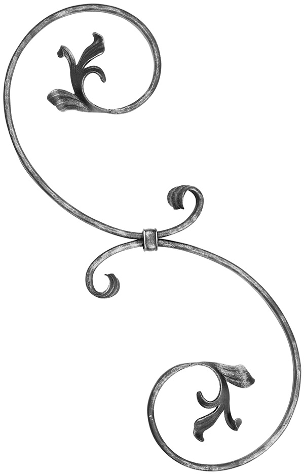 Maître baroque | Dimensions : 200x545 mm | Matériau : 16x8 mm | Acier S235JR, brut