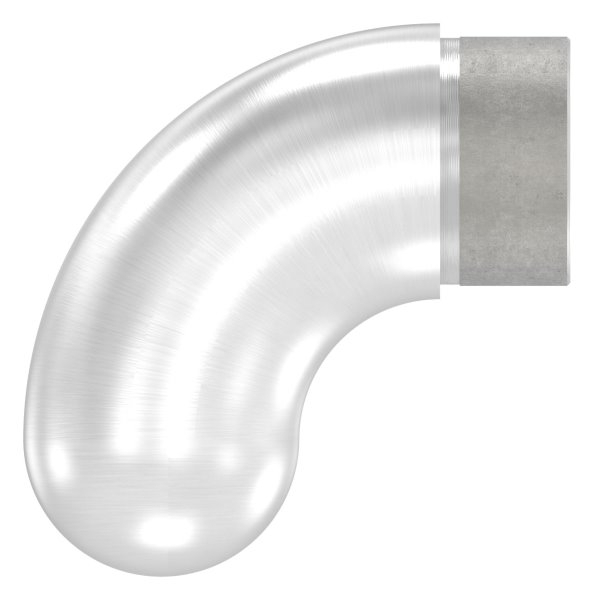 Embout 90° semi-circulaire, pour tube rond Ø 42.4x2.0 mm V2A