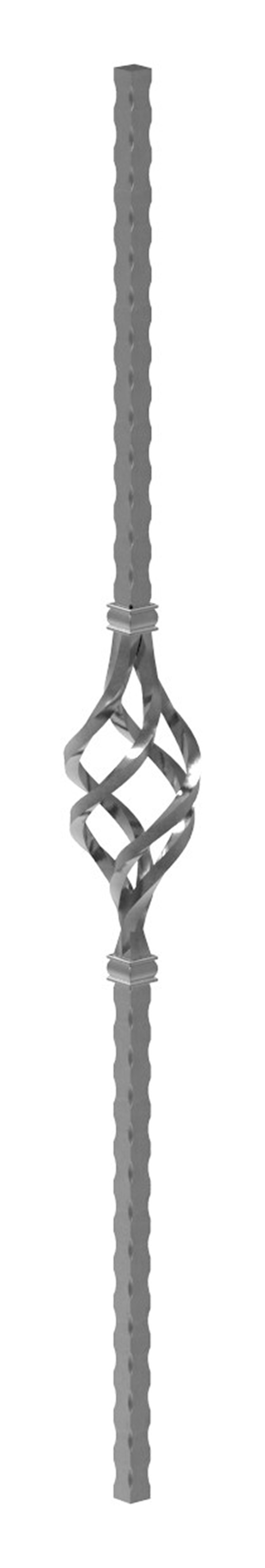 Anfangsstab - Laenge- 1100 mm - Material- 20x20 mm - Stahl S235JR- roh-30-1019.8